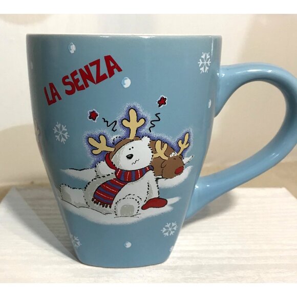 La Senza Mug Holiday Ceramic Oh Deer Reindeer Design Polar Bear Gift Christmas - Picture 2 of 9